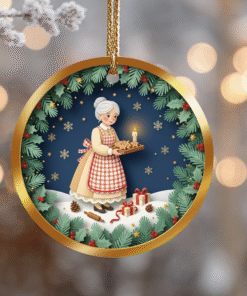 Woodland Mrs. Claus Ornament – Hearthlight Holiday Keepsake
