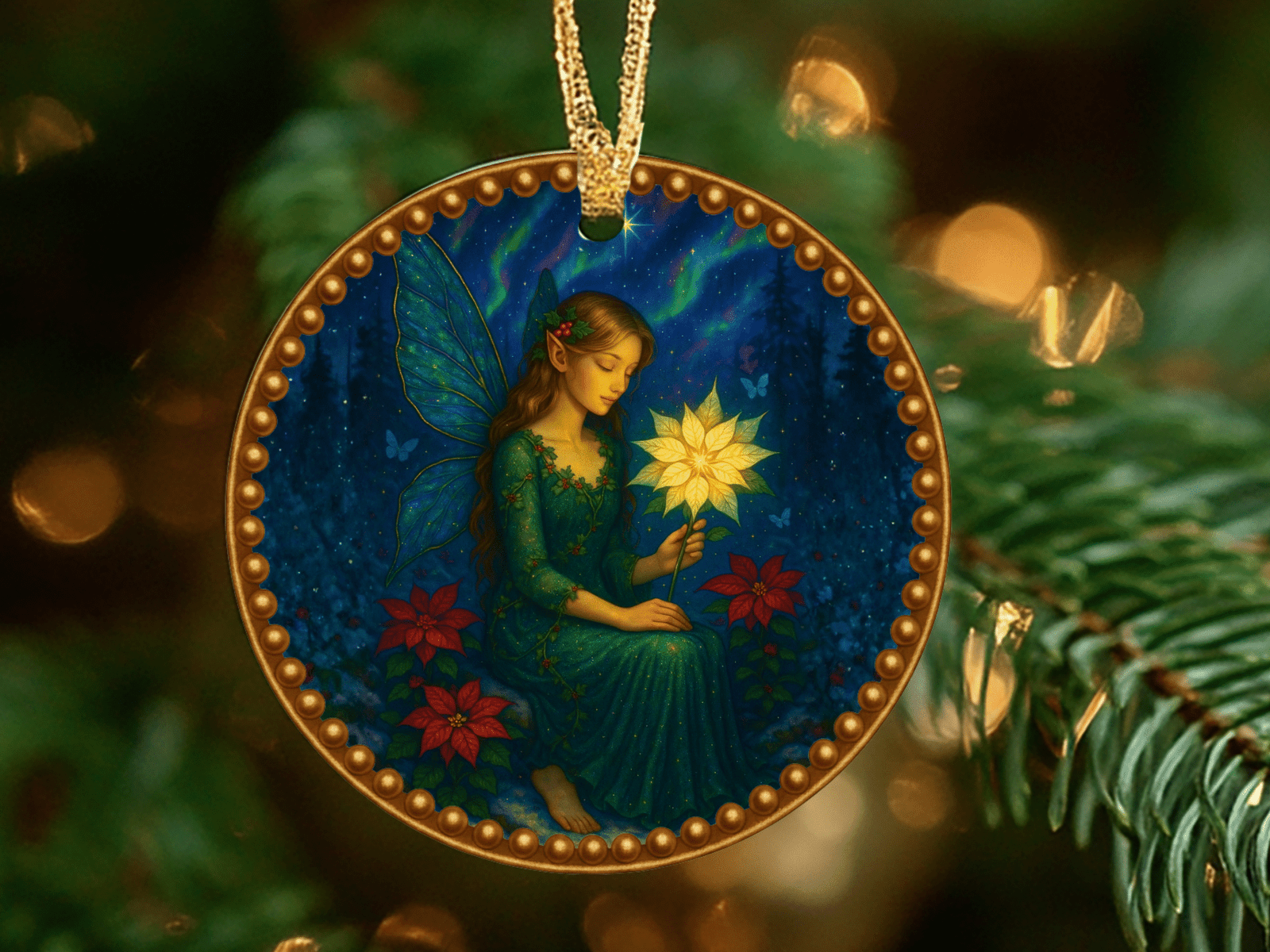 The Aurora Fairy – Northern Lights Ornament | Spirit of Wonder and Illumination