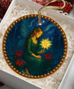 Alternative view of The Aurora Fairy – Northern Lights Ornament | Spirit of Wonder and Illumination