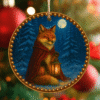 The Lantern Fox – Woodland Yule Ornament | Spirit of Guidance and Kindness