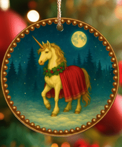 The Unicorn of Light – Yule Ornament | Herald of Hope and Renewal